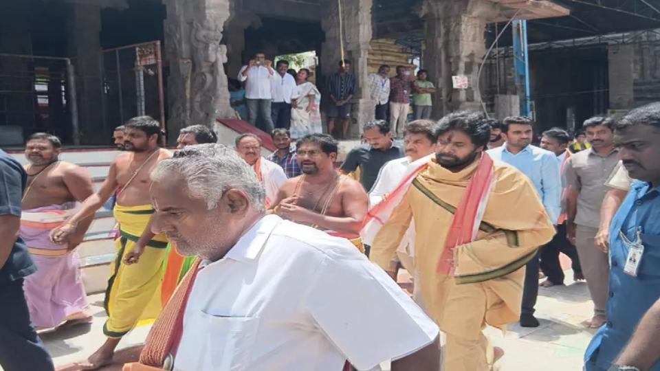 Deputy CM Pawan Kalyan Begins Annual Deeksha at Mangalagiri