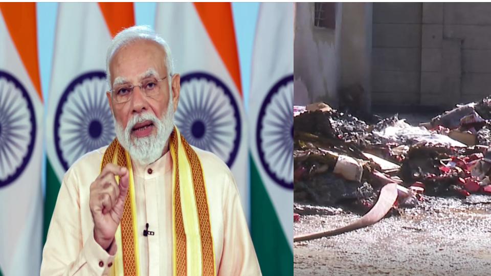 PM Modi Consoles Loss of Life at Bhiwandi Factory Fire in Jaipur