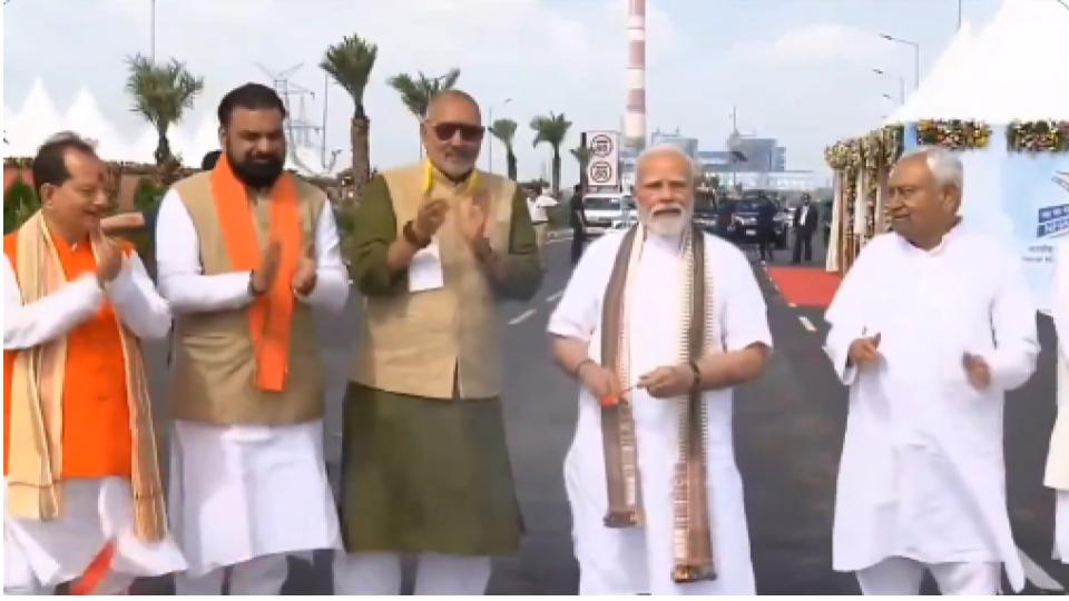 PM Narendra Modi inaugurates Aunta-Simaria Bridge in Bihar