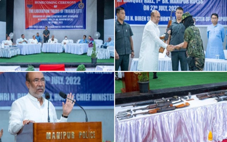 12militantslaydownarmsbeforemanipurcmnbirensingh