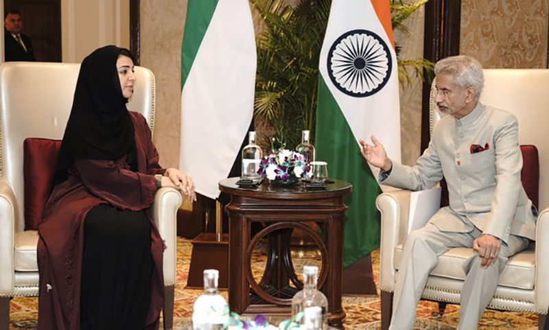 jaishankarholdstalkswithuaeministeralhashimyonstrategicpartnership