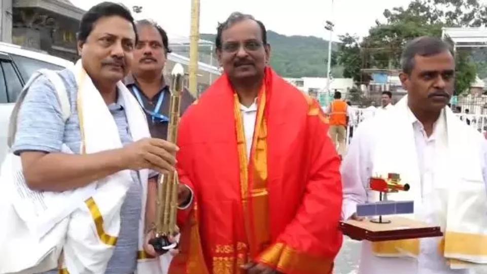 ISRO Chief V Narayanan Visits Tirumala Tirupati Devasthanams