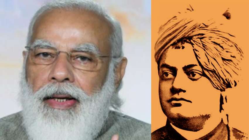 pmmoditounveillifesizestatueofswamivivekanandaatjnucampus