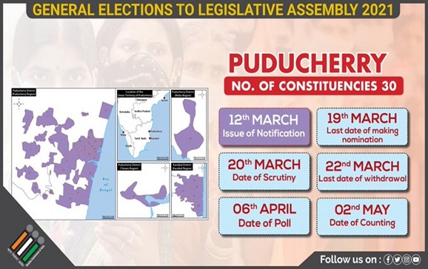 campaigningunderwayinfourpollboundstatesandpuducherry