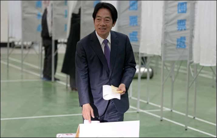 taiwansvicepresidentandrulingpartycandidatelaichingtewinspresidentialelections