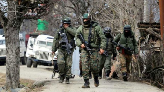 securityforcesgundownthreeterroristsinkulgam