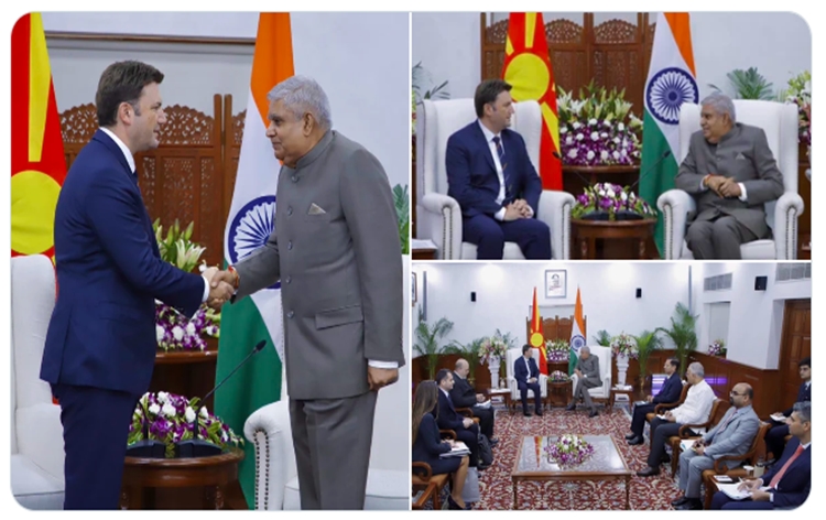 vpjagdeepdhankharmeetsforeignministerofnorthmacedoniabujarosmaninnewdelhi