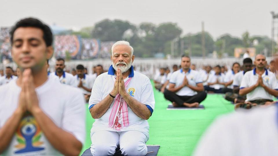 pmmoditoleadinternationalyogadaycelebrationsinsrinagar