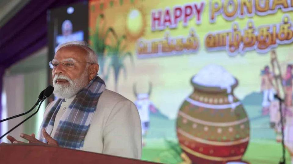 PM Narendra Modi attends Pongal celebrations in Delhi