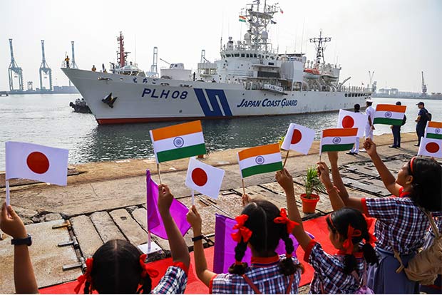 japancoastguardshipechigoarrivesinchennai