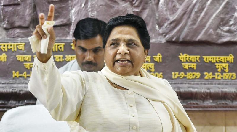 mayawatimurderedwomansdignitybyallyingwithsp:bjpmla
