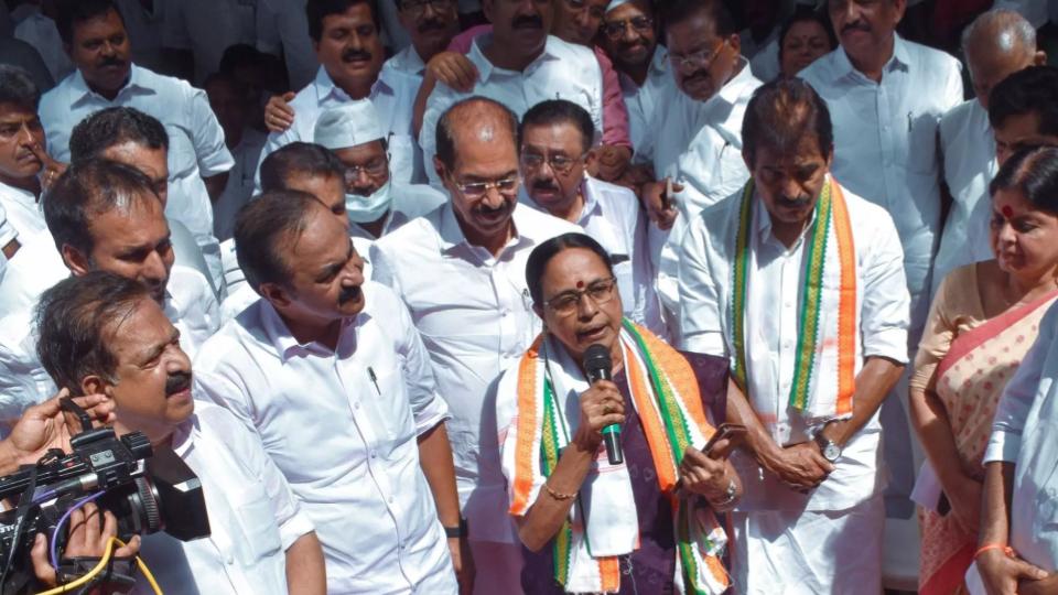 Former CPI(M) MLA Aisha Potty Joins Congress in Kerala