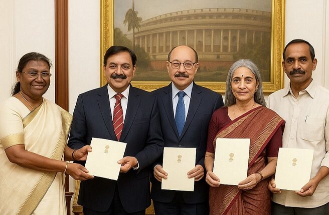 President Droupadi Murmu nominates four prominent personalities to Rajya Sabha