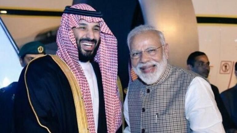 pmnarendramoditoholdtalkswithsaudicrownprincemohammedbinsalmanalsaudinnewdelhitoday
