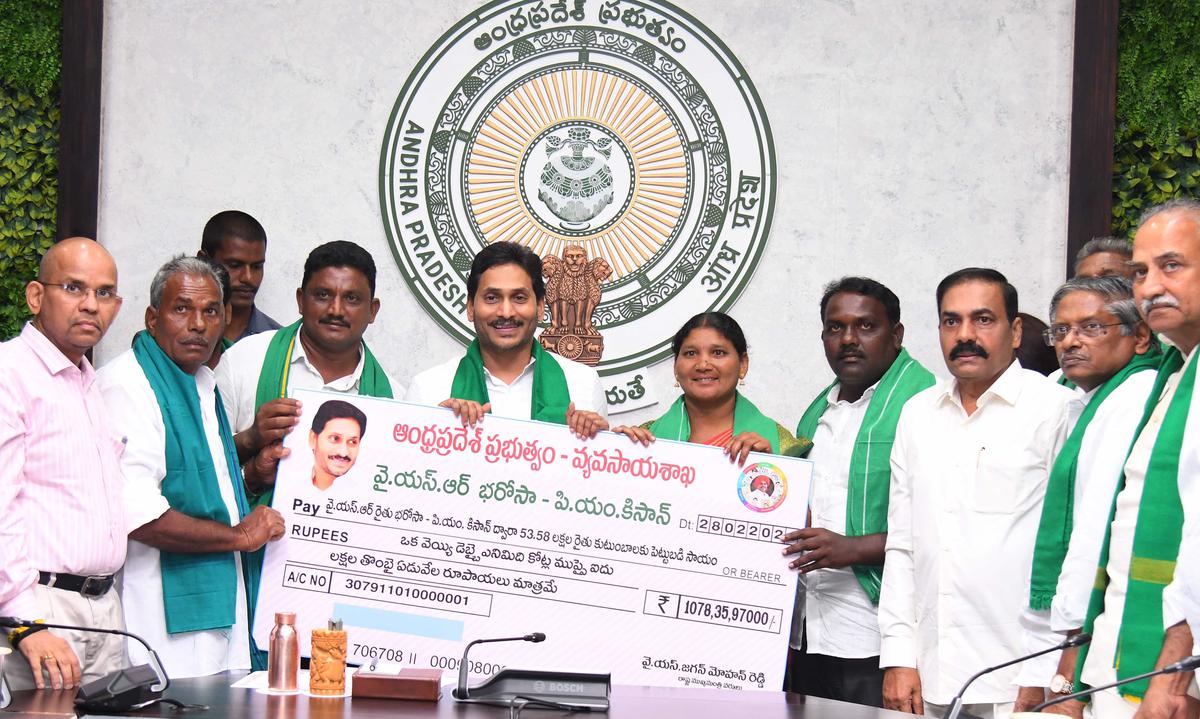 Chief Minister Y.S.Jagan says the state’s welfare depended on farmers’ welfare