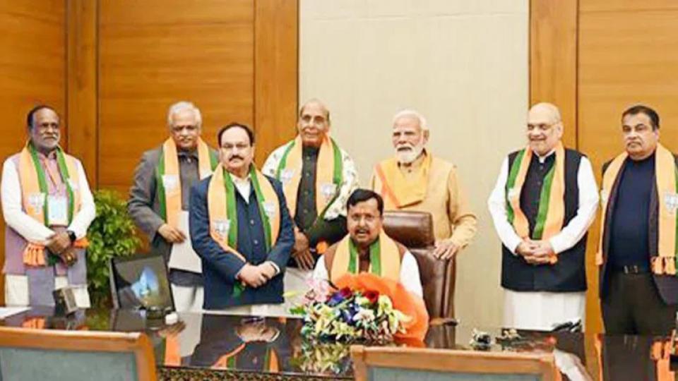 BJP leaders gathers as Nitin Nabin chairs first strategy meeting