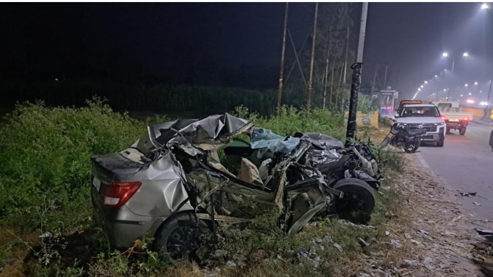 Four MBBS Inters Killed In Amroha Car Accident, Uttar Pradesh