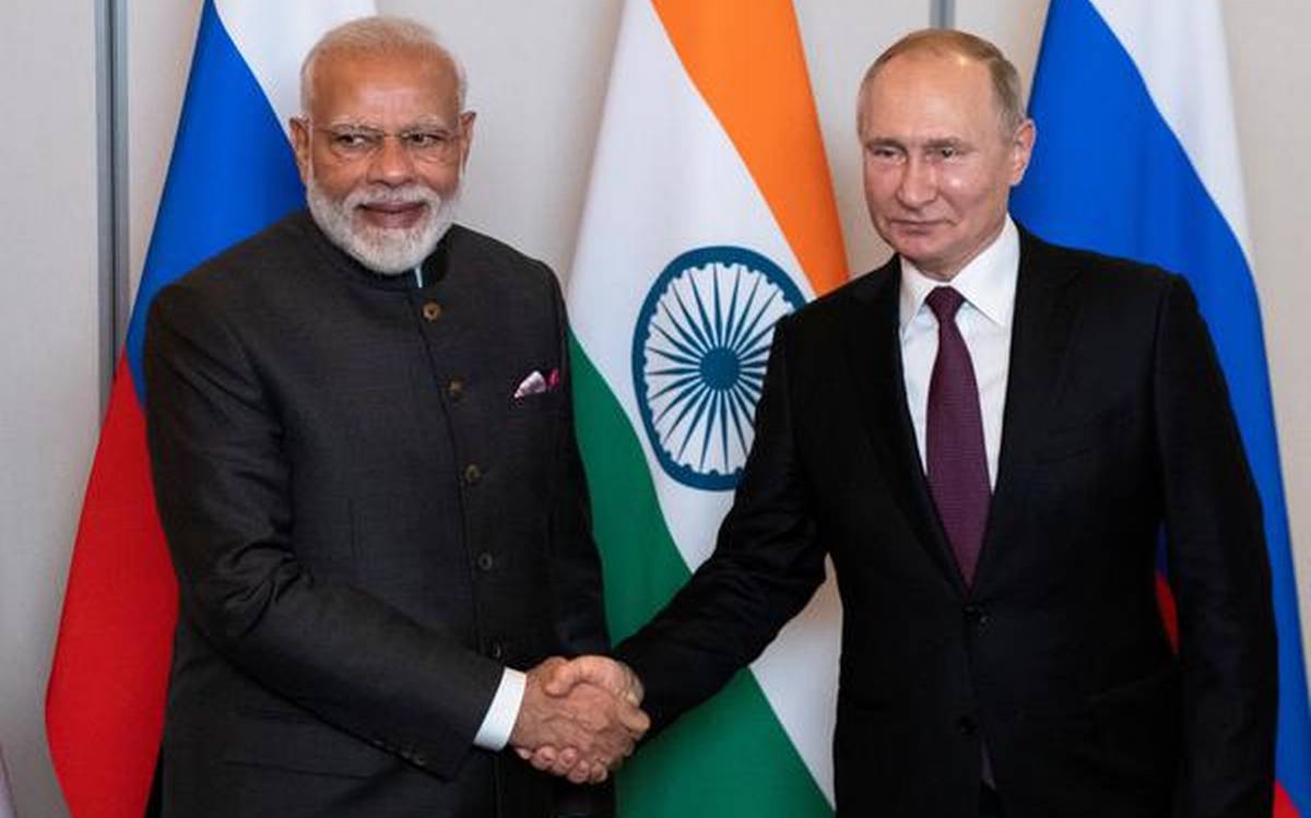 pmmodiandrussianpresidentvladimirputintoholdindiarussiaannualsummittoday