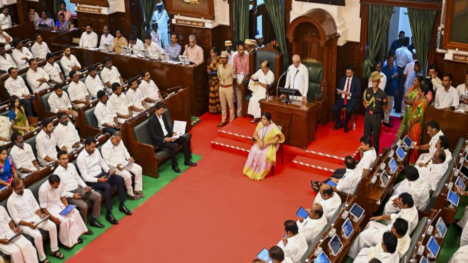 DMK-TVK Clash in Assembly Over Shifting of CM’s Office