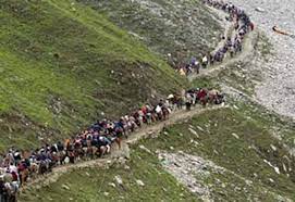226pilgrimsleaveforamarnathcaveshrinefromjammu
