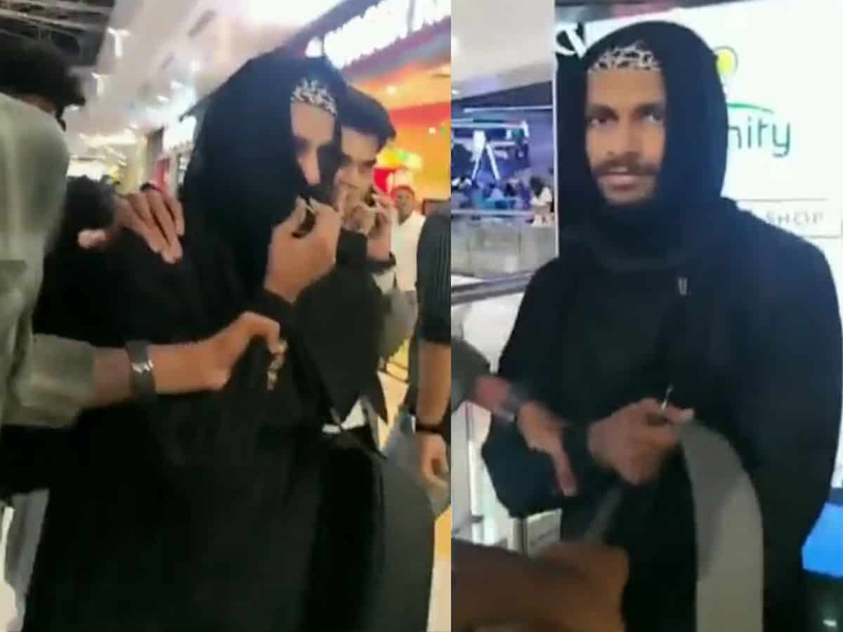 burqacladmanheldinkeralaforrecordingvideoinwomen’swashroom