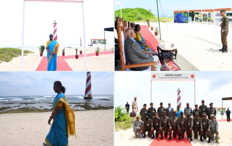 President Droupadi Murmu Visits Indira Point