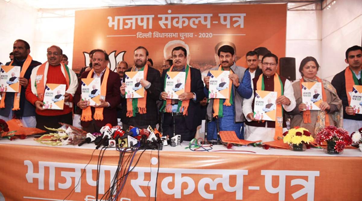 bjpreleasesmanifestofordelhiassemblyelections