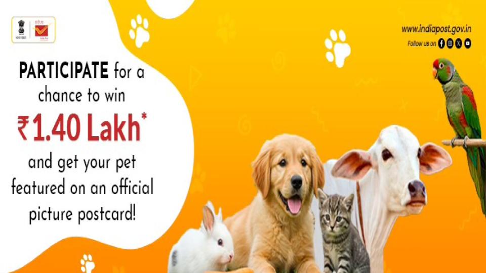 indiapostlaunchespetsofindiacontestwithrs140lakhinprizes