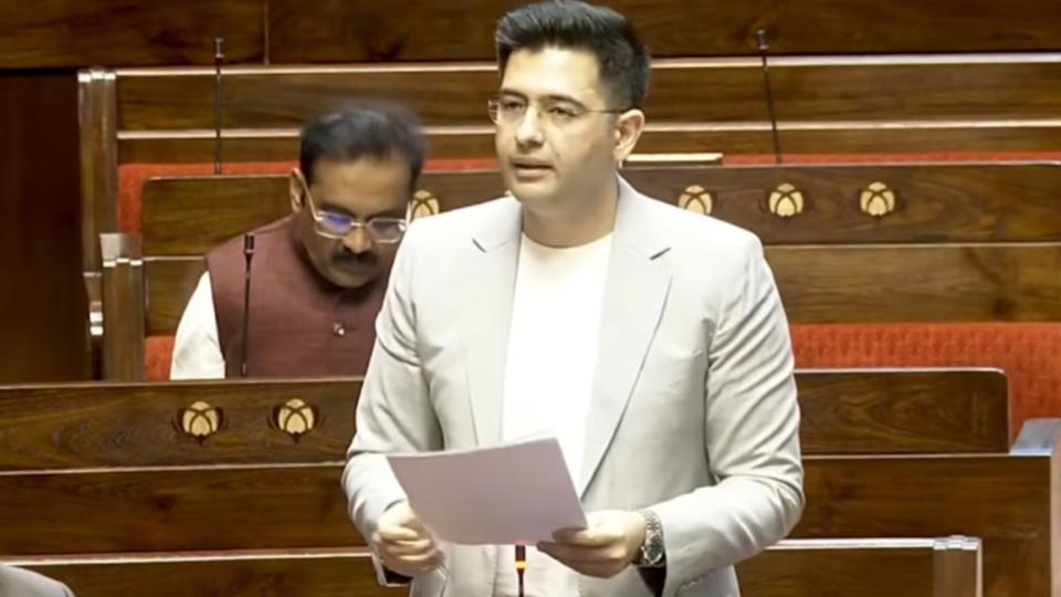 Raghav after removal from AAP’s deputy leader post in RS 