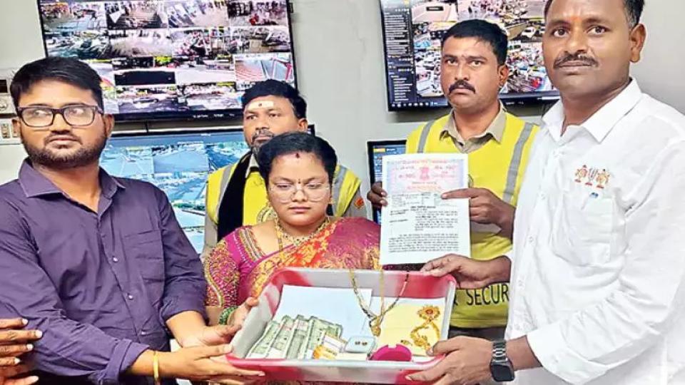 Good Samaritan Returns Bag Containing 20 Lakh Valuables in Tirumala