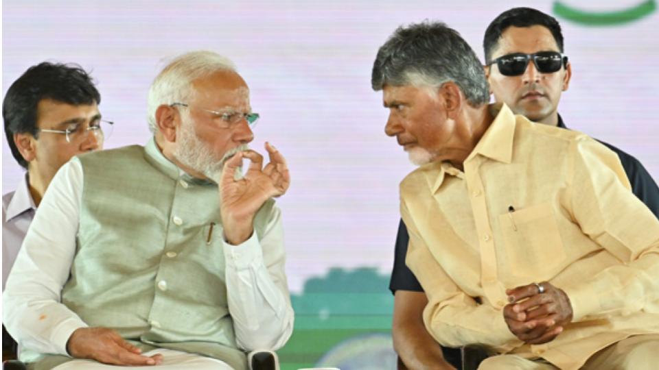 PM Modi Speaks with CM Naidu to Take Precautionary Measures 