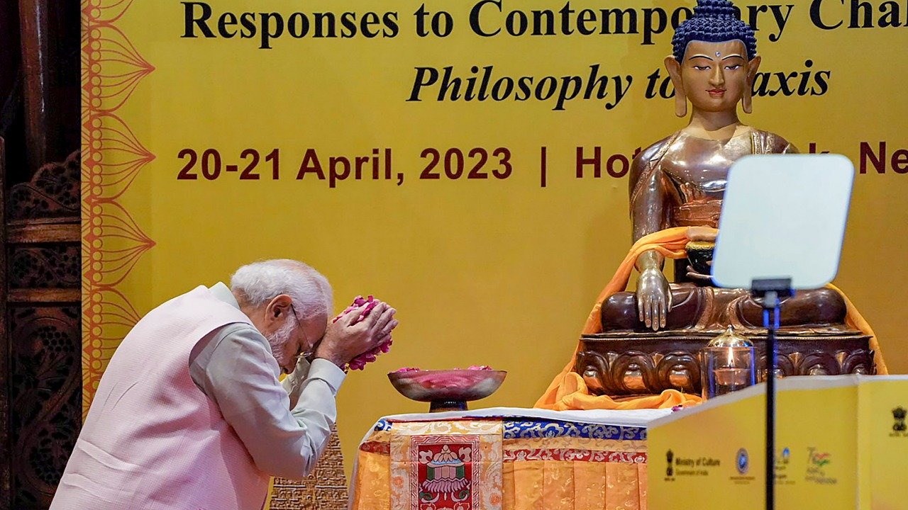 buddhasteachingsoffersolutiontoglobalproblems:pmmodi