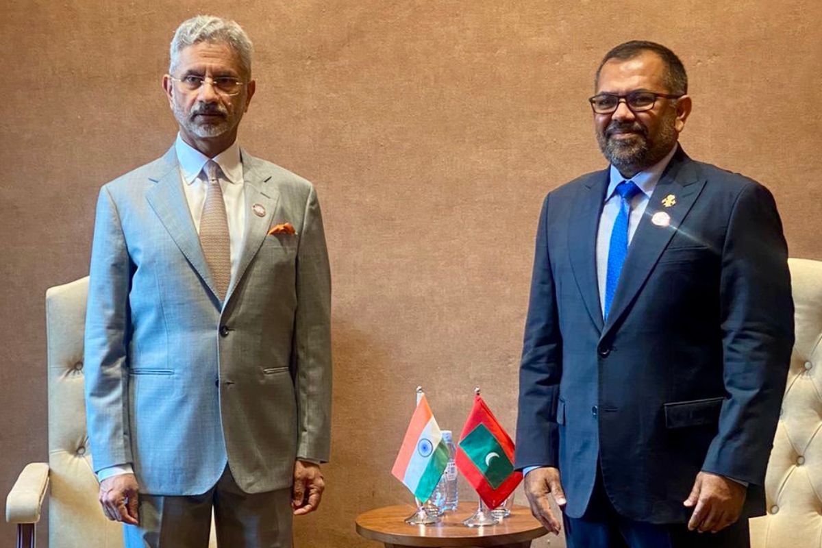 External Affairs Minister Dr.S Jaishankar Meets Maldivian Counterpart In New Delhi