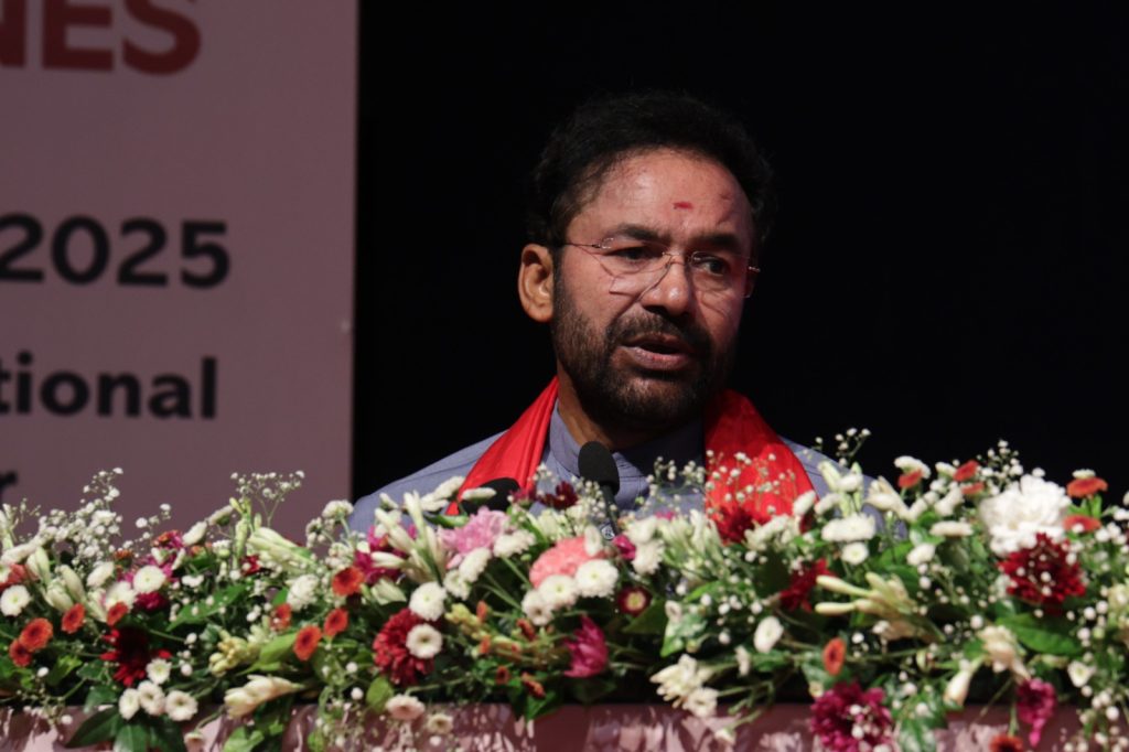 Kishan Reddy addresses the felicitation ceremony of 7 star and 5 star rated mines in Jaipur