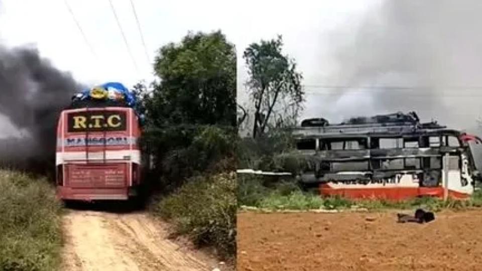 Bus hits high-tension wire in Jaipur 
