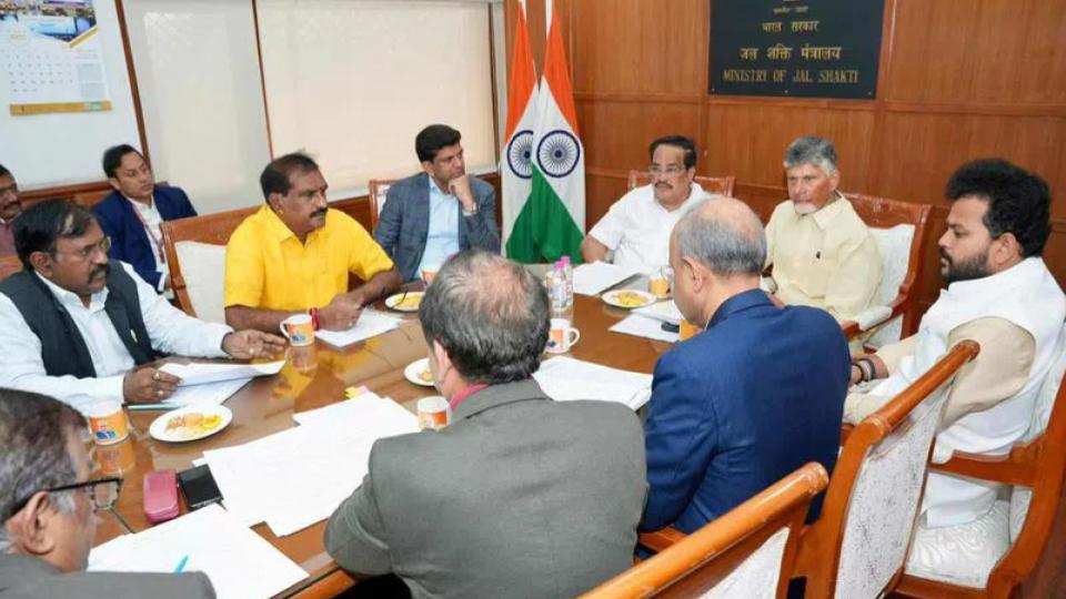 CM Naidu raises Almatti Dam height issue with Union Jal Shakti Minister