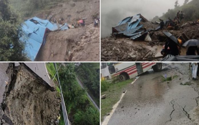 452roadsincluding2nationalhighwayblocksduetoheavyrainfallinhimachalpradesh