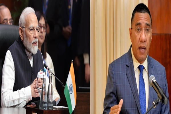 pmnarendramoditoholddelegationleveltalkswithjamaicanpmandrewholness