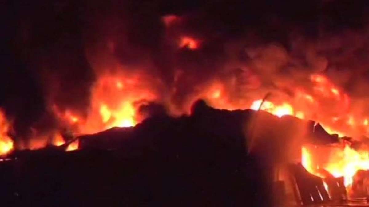 Fire breaks out at chemical warehouse in Delhi’s Mundka