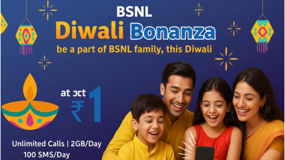 BSNL Launches Rs 1 Diwali Plan With 30 Days Unlimited Calls & Data 