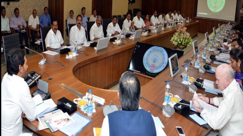 jaganreddyholdshisfirstcabinetmeetingwith25ministers