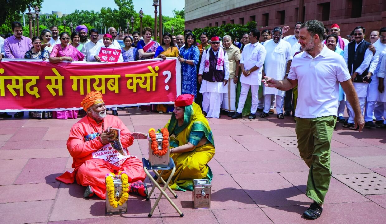 Pappu Yadav, Rahul Gandhi booked over Ram Temple donation theft skit outside Parliament amid huge row