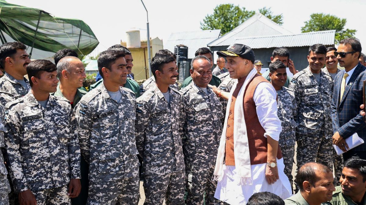 The government and the people of the country stand shoulder to shoulder with the armed forces: Rajnath Singh