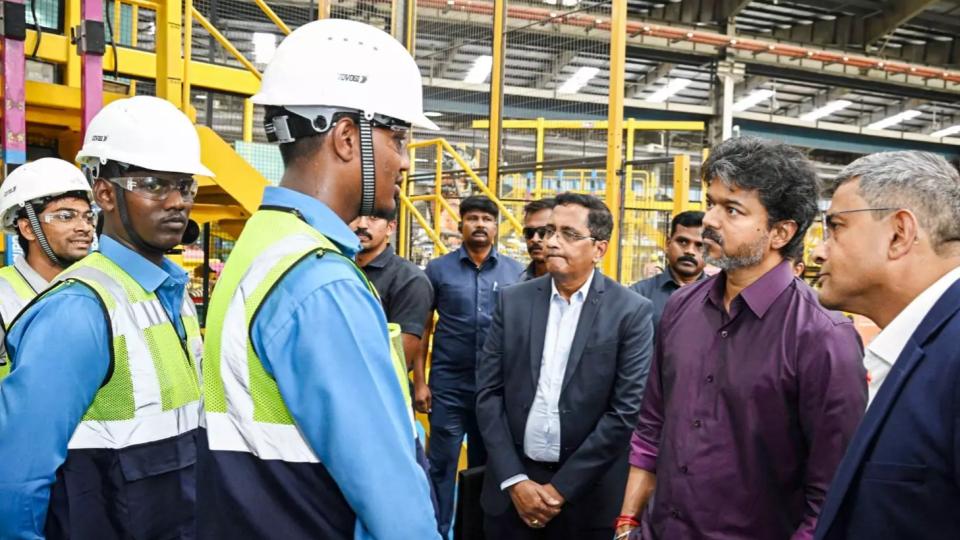 CM Joseph Vijay Inspects Sipcot Industrial Parks in Chennai