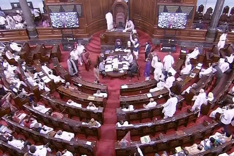 19rajyasabhampssuspendedforthisweekforunrulybehaviourinhouse
