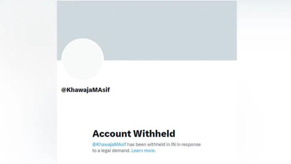 indiablocksxaccountofpakistandefenceministerkhawajaasif