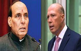 rajnathsinghspeakstoaustraliandefenceministerpeterdutton