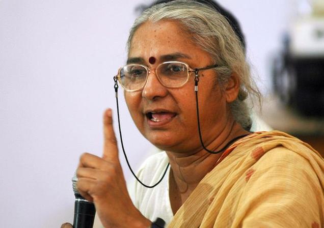 medhapatkartolaunchstiragainstfillingofsardarsarovardam
