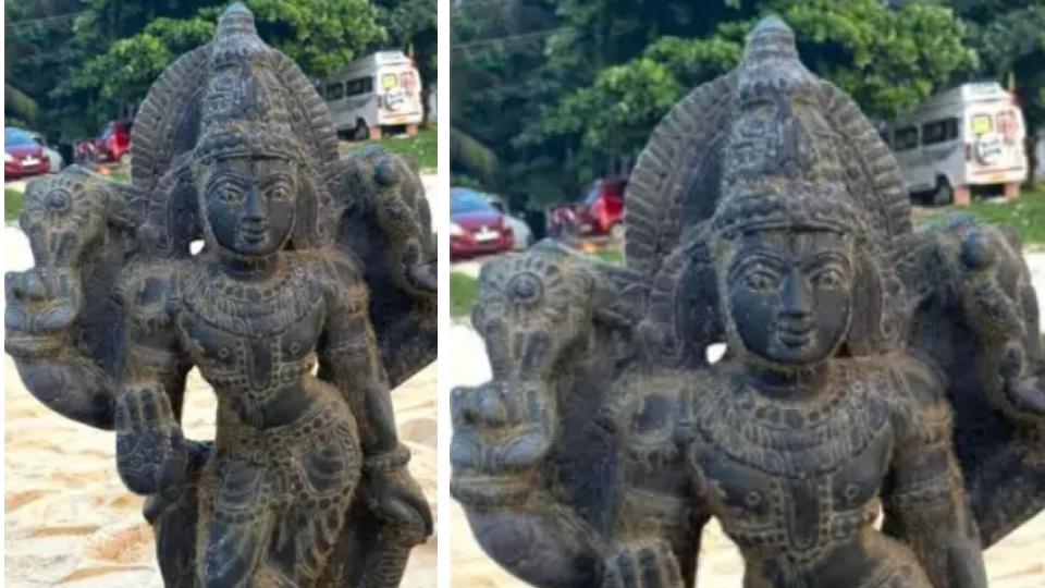 Idol Found on Malpe Beach in Karnataka Sparks Debate Over Identity