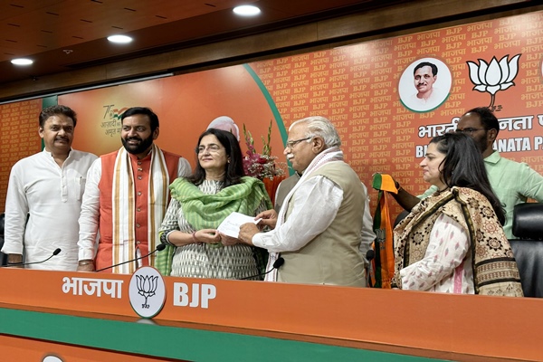 formercongressleaderkiranchoudhrydaughtershrutichoudhryjoinbjp